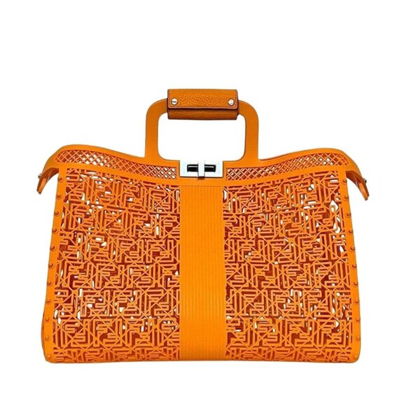 Fendi Handbags - Fendi Bucket Bag Orange Peekaboo Forty 8 7 Va593